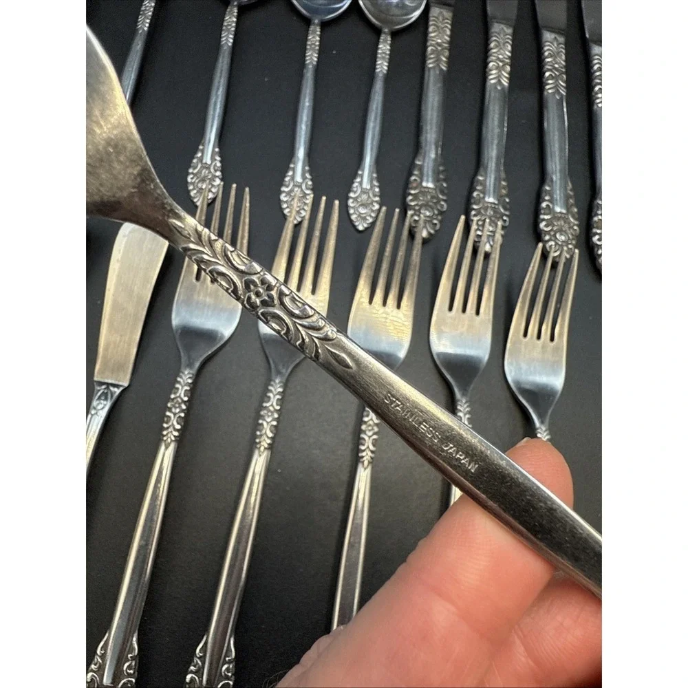 Unbranded‎ Japan UNF231 Stainless Partial Flatware Set 27 Pieces